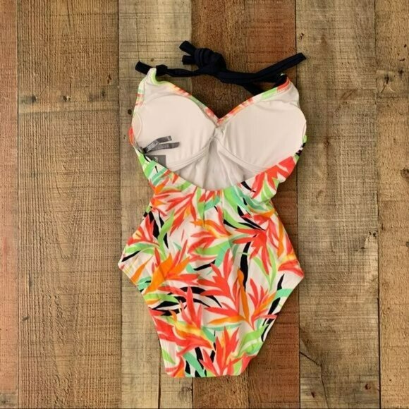 American eagle aerie one piece neon floral padded swimsuit - XS - Picture 4 of 6